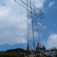 La croce sulla vetta dello Spitz
