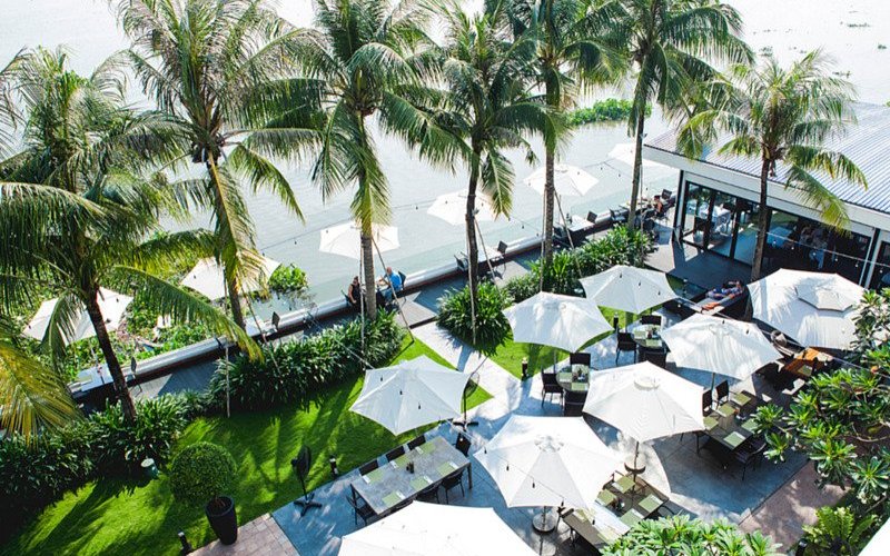 Bistro Song Vie Aerial View
