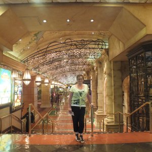 inside the hotel leading to the dining area