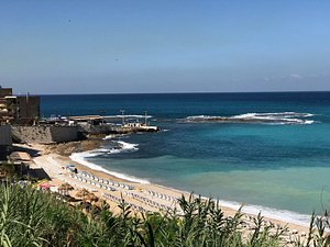 Ahiram Hotel in Byblos, image may contain: Sea, Nature, Outdoors, Beach