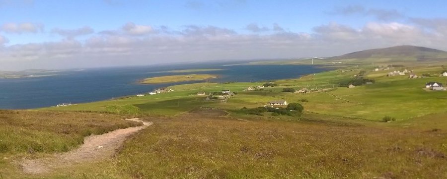 The view from above the cairn