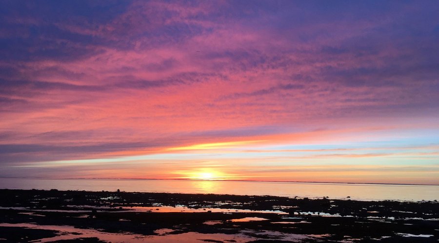 Coucher de soleil à Sainte-Flavie