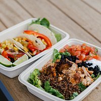 Take away bowl & tacos