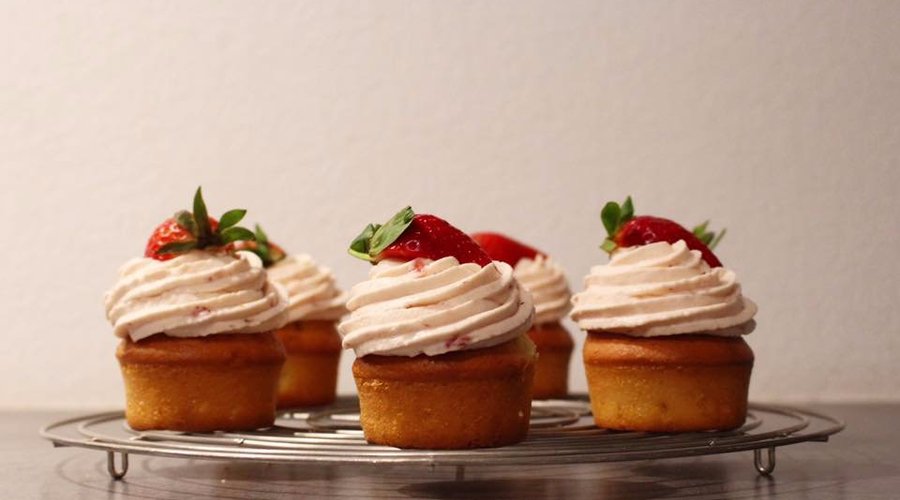 cupcake fraise