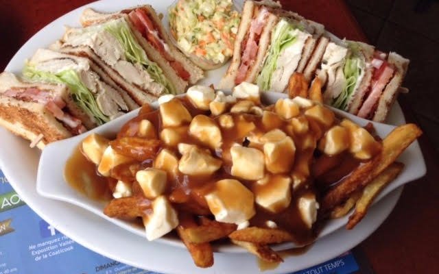 Chicken Club with La Poutine