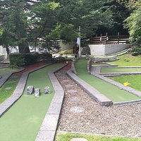 3/4 of the 18 hole crazy golf course