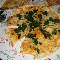 Pizza de espinacas