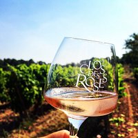 Verre de rosé Clos des Roses