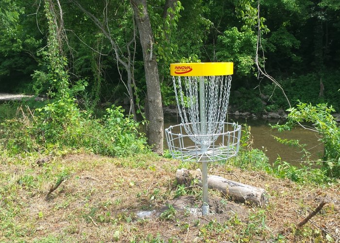 Disc Golf along Cove Creek.