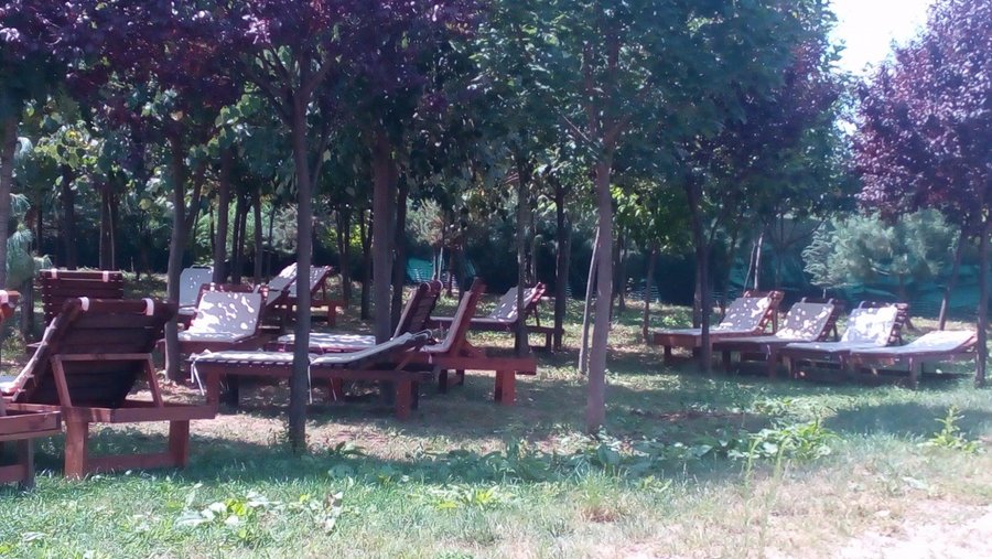 There are thousands of hammocks and places to relax in the shade