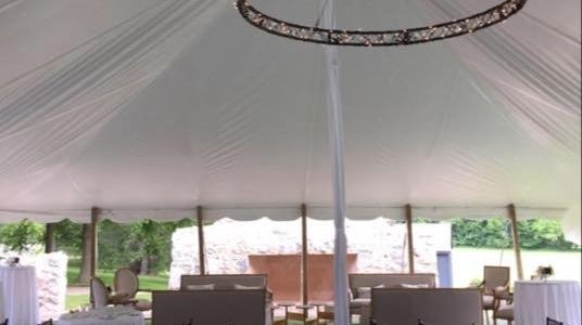Inside the tent