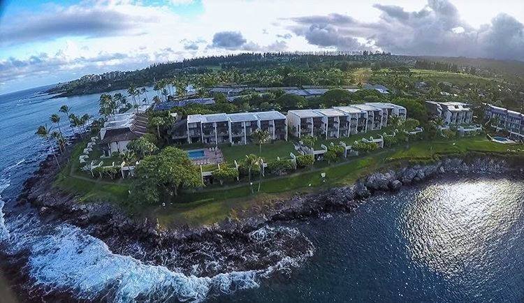 Aerial of Napili Point Resort and Honokeana Bay