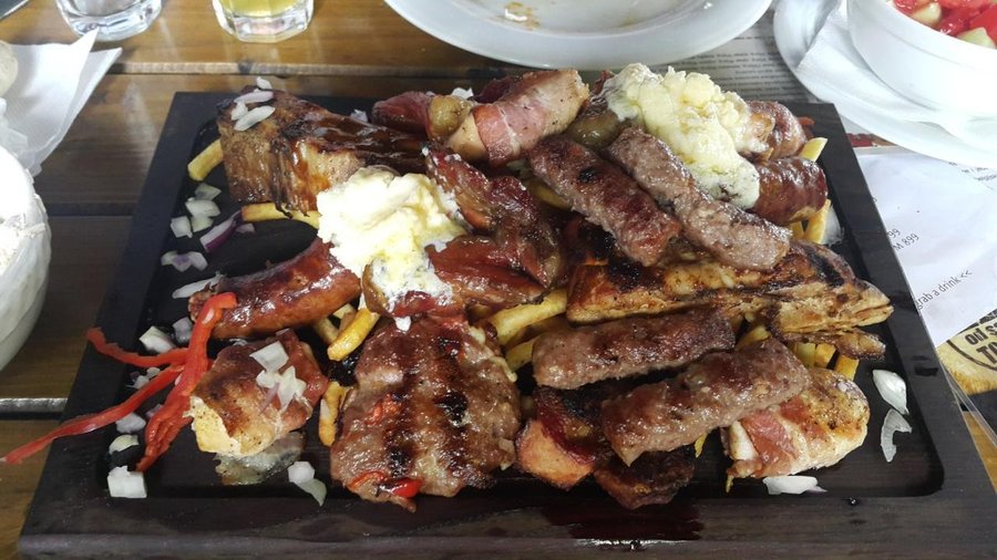 grilled meat plate