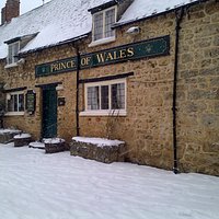 The Prince on a snowy day! We'll always have the fire going.