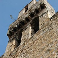 Iglesia de San Julián y Santa Basilisa, Rabós (Alt Empordà, Gérone, Catalogne), Espagne.