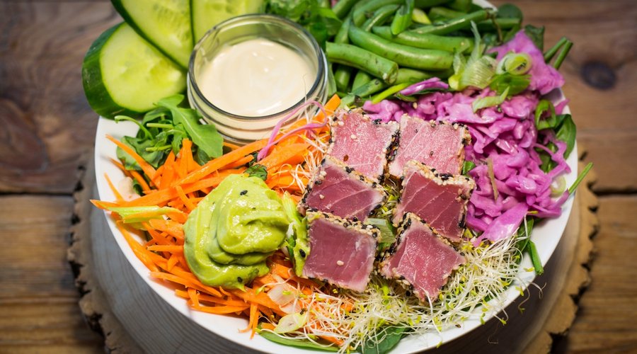 Salade tataki de thon 
