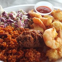 Shrimp & scallops plate