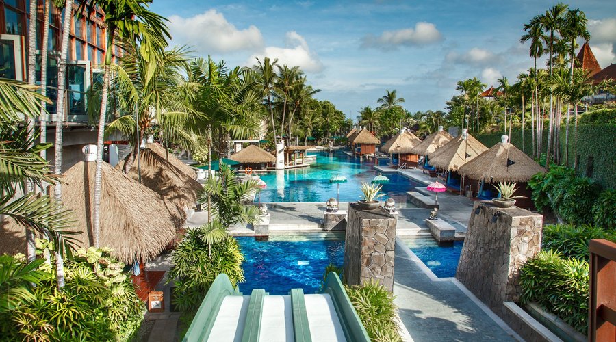 Waterslide at Sand Island swimming pool