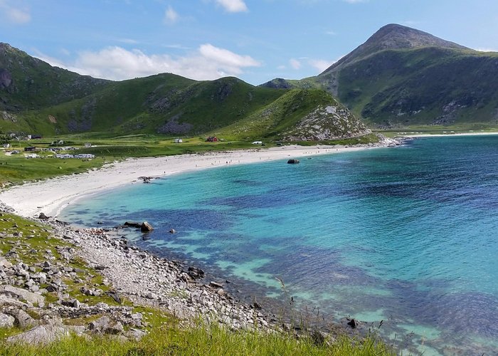 Veduta panoramica di Haukland