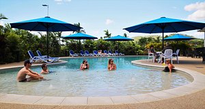 Korte's Resort in Rockhampton, image may contain: Hotel, Resort, Pool, Person