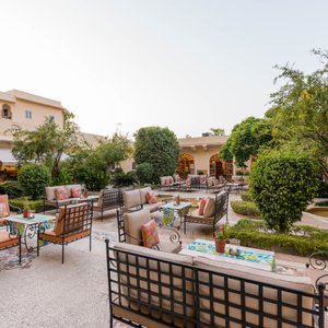 Samode Haveli in Jaipur, image may contain: Villa, Resort, Hotel, Pool