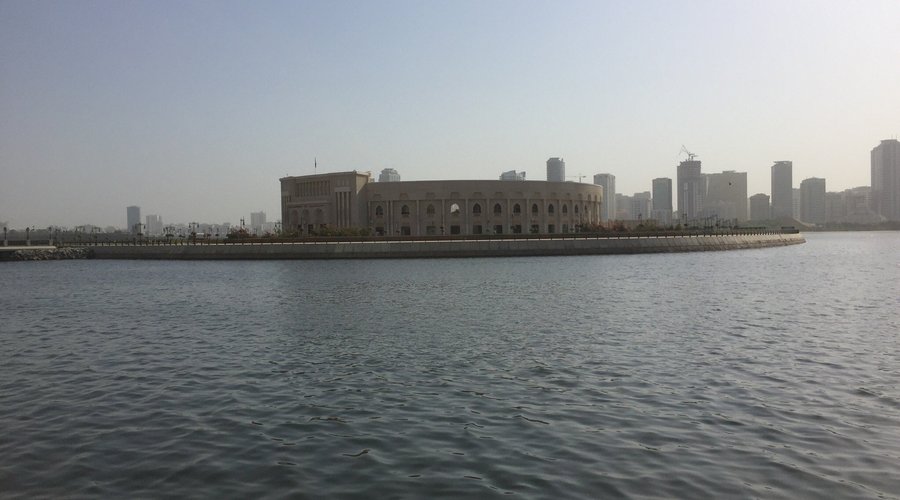 Amazing Building at khalid lagoon