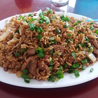 This is the HALF order of beef fried rice. Still had leftovers for breakfast!