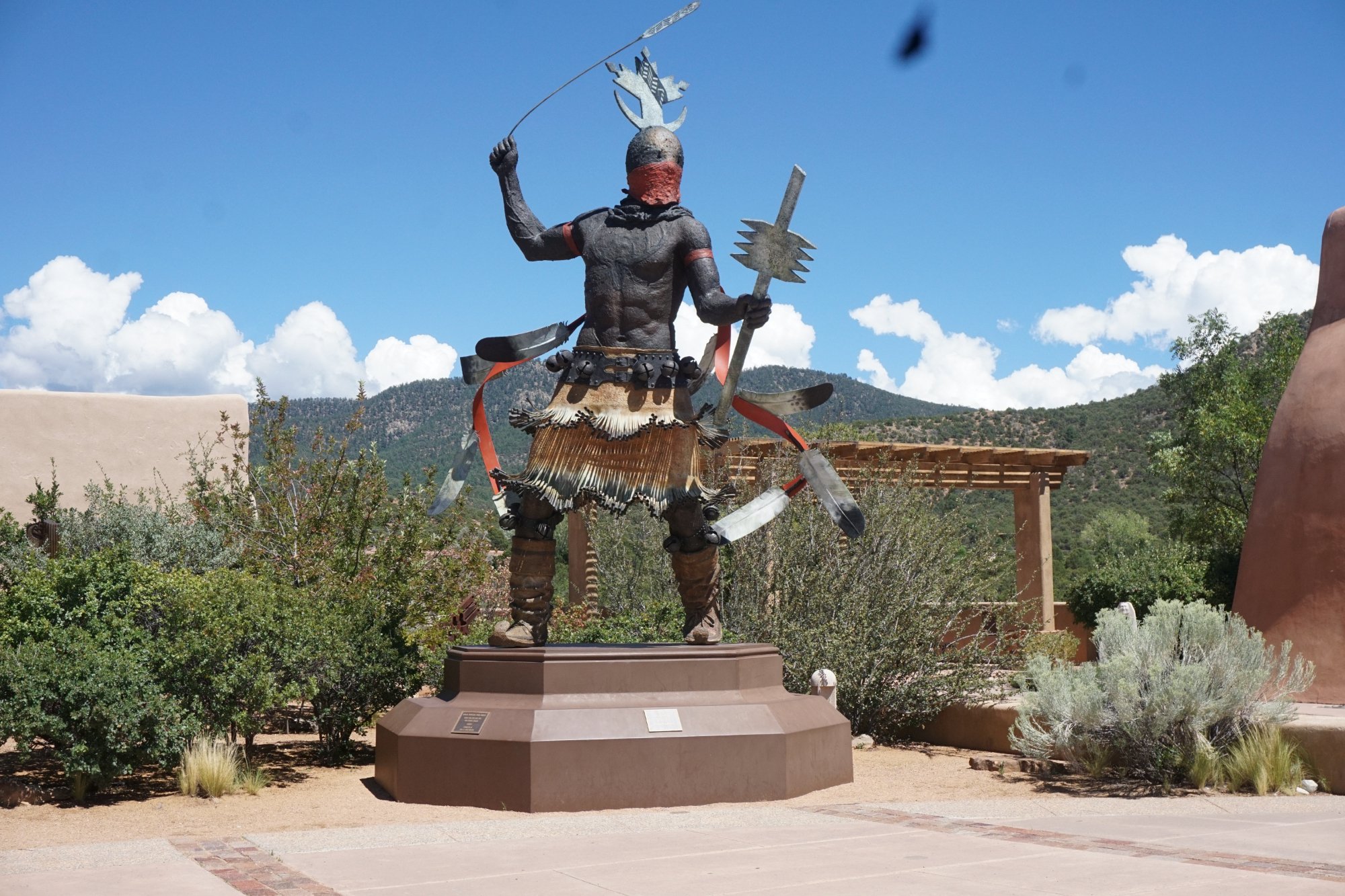 MUSEUM OF INDIAN ARTS CULTURE Santa Fe 2023 What To Know BEFORE   Greeting Statue Outside 