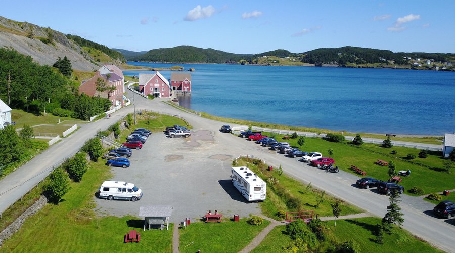 The view from the front of Maidment House - theatre, park, and ocean