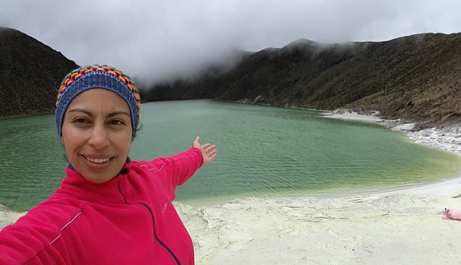 en la Playa de la  laguna