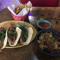Fish tacos and avocado Mexicano