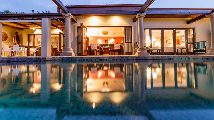 Pool View of Breakfast Area