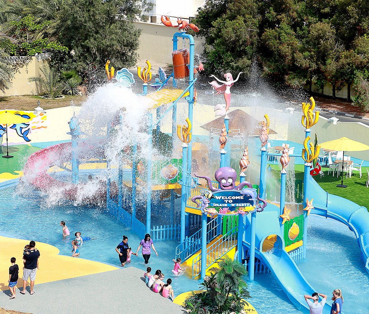 Splash Pad Waterpark at The Green Plane is one of the most memorable waterparks in Dubia