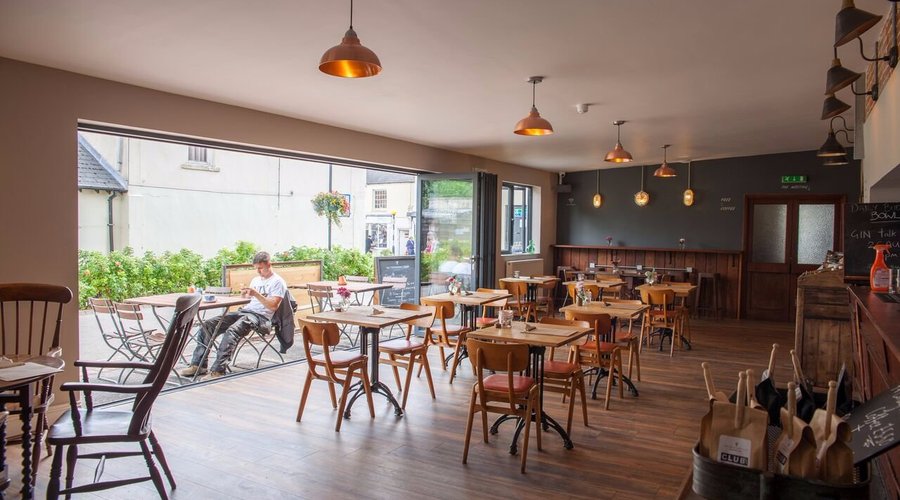 The main cafe bar
