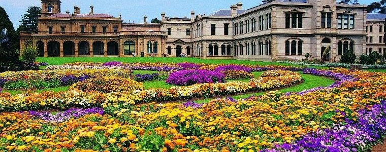 How does your garden grow? A riot of colours at the parterre (formal) garden at Werribee Park.