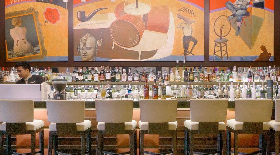 bar at the entrance