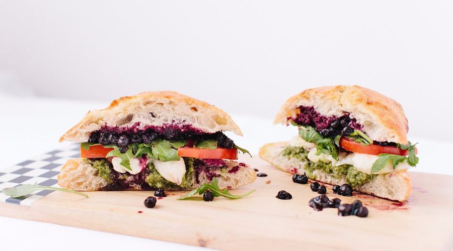 Blueberry Pesto Sandwich