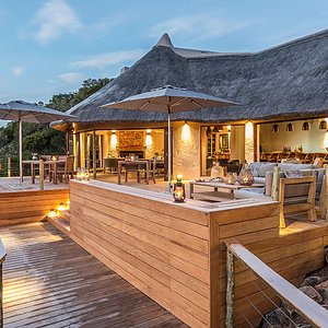 Take in the sites and sounds of the African bush on our lookout deck.