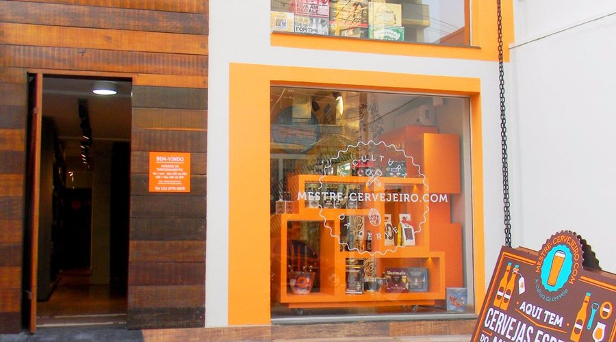Fachada da loja.