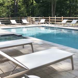 Go for a swim in the forest in our brand new salt-water pool and hot tub. 
