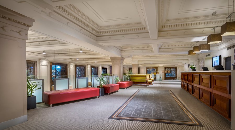 Reception area on Mezzanine level