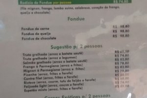 Cardápio