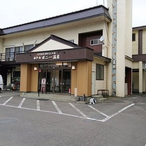 宿泊フロントのある棟