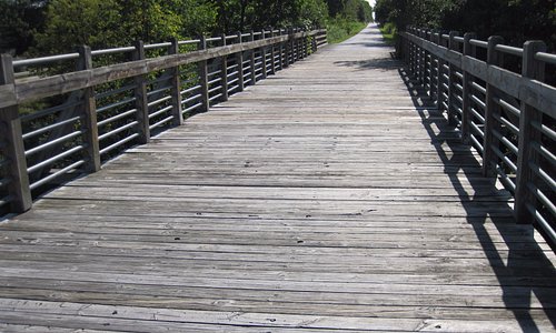 Bridge along the Pere Marquette Rail Trail