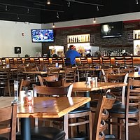Nice open restaurant with full bar.