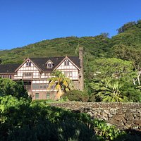 Historic Kūali‘i as seen from the Kūka‘ō‘ō Heiau
