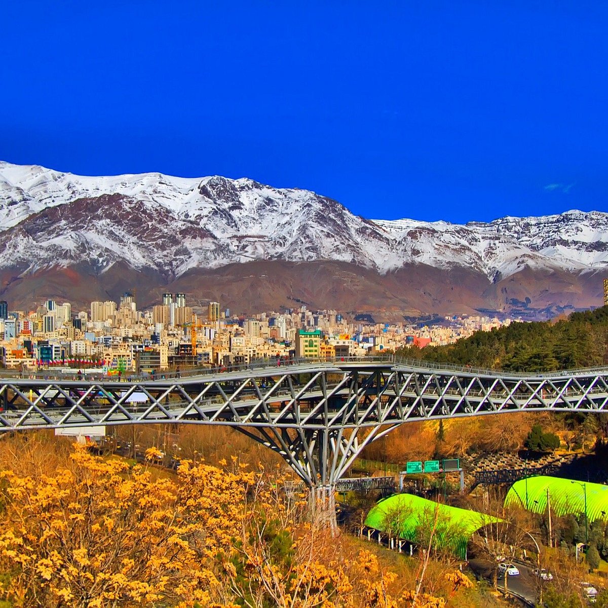 Тегеран. Тегеран мост. Мост табиат в Тегеране. Tabiat Bridge Tehran.