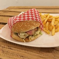 Exquisita hamburguesa sencilla!