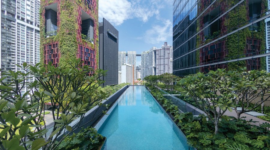 30m Infinity Pool at Sofitel Singapore City Centre