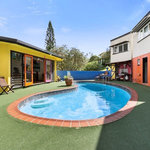 Pool and communal cabana